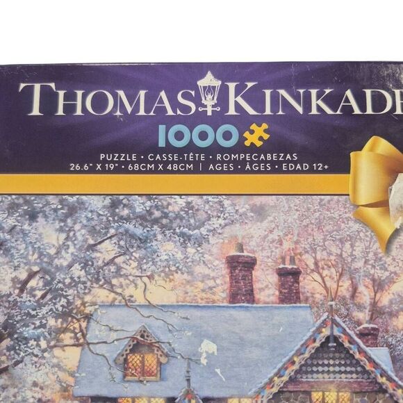 Thomas Kinkade Ceaco Christmas at Gingerbread Cottage 1000 pc Jigsaw Puzzle - Picture 8 of 10